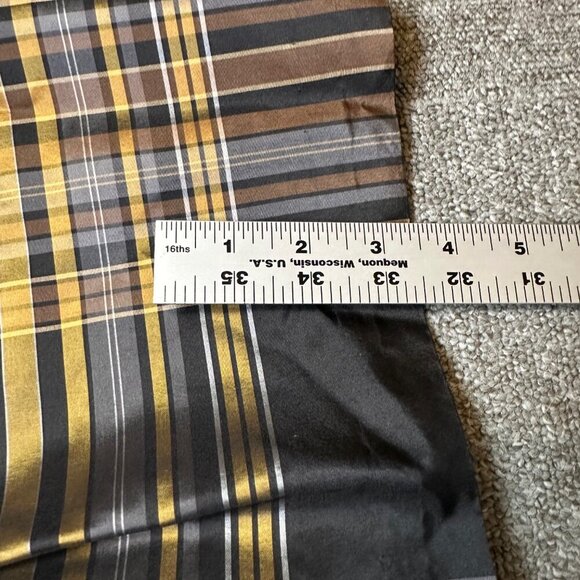Pendleton Silk Plaid Womens Western Classic Pencil Dress in Gold & Black Sz 4 - Picture 6 of 7